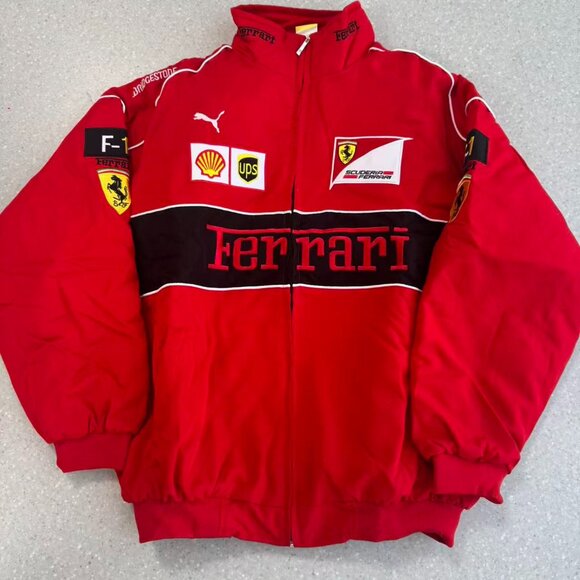 Premium Vintage Racing Team Jacket: Racing Enthusiast Jacket - Full Embroidery - Picture 1 of 4